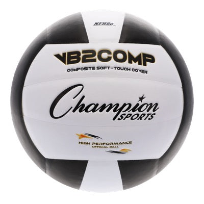 Champion Sports Vb2 Composite Volleyball Black/White New