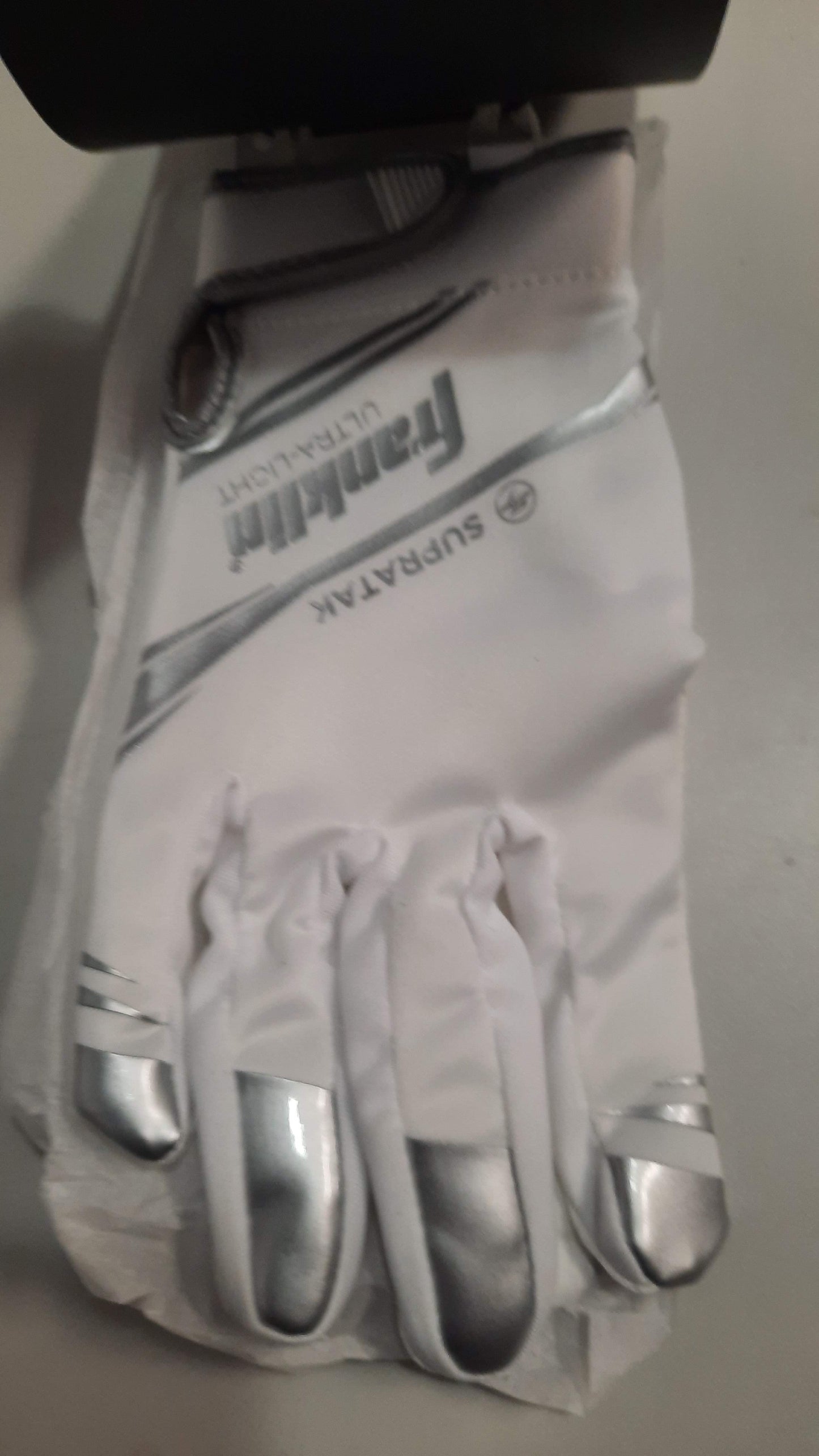 Franklin Receiver Football Gloves 1 Pair Stick Size M White New