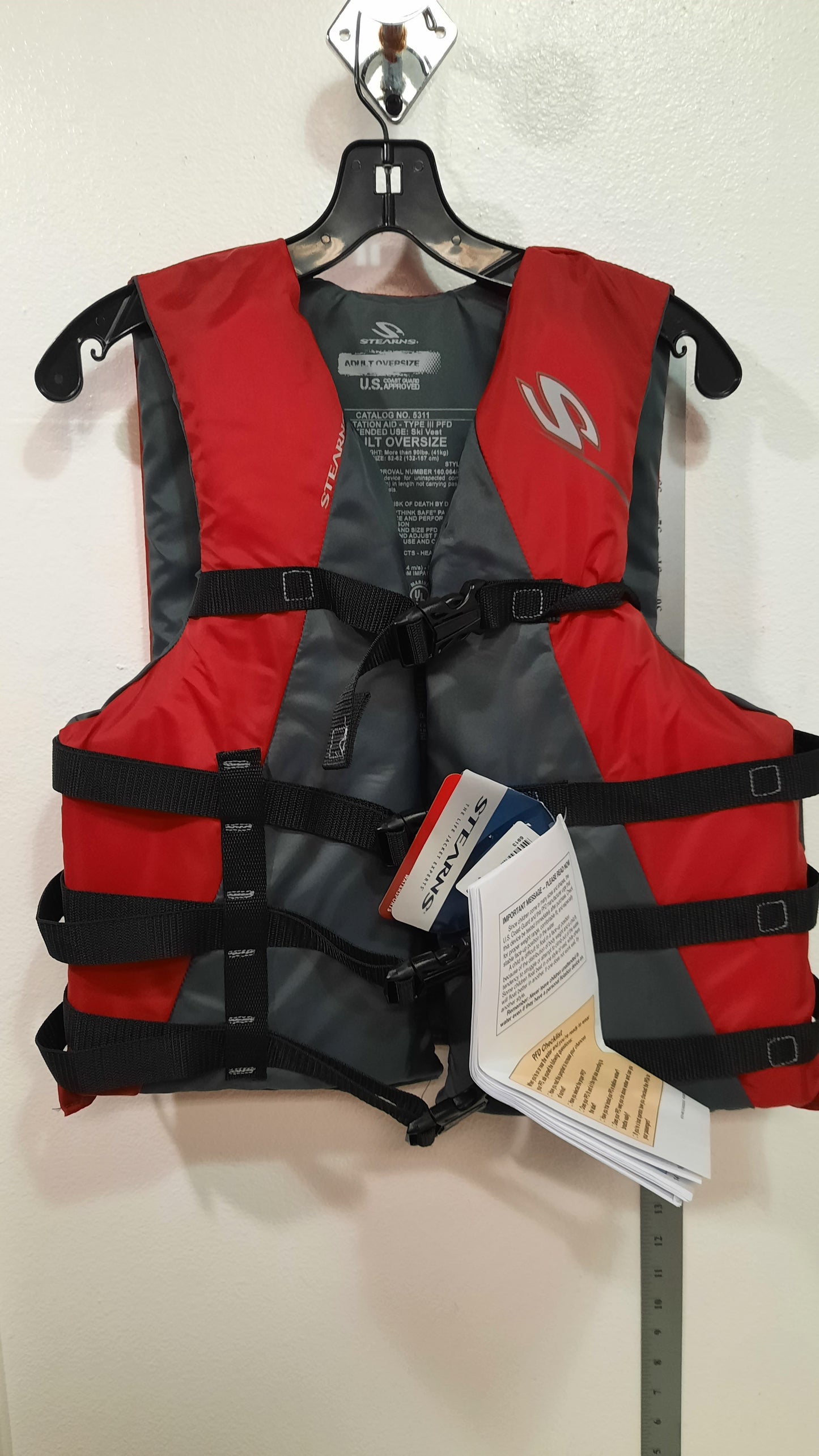 Stearns Life Vest PFD Type III Size Adult Oversize Condition New