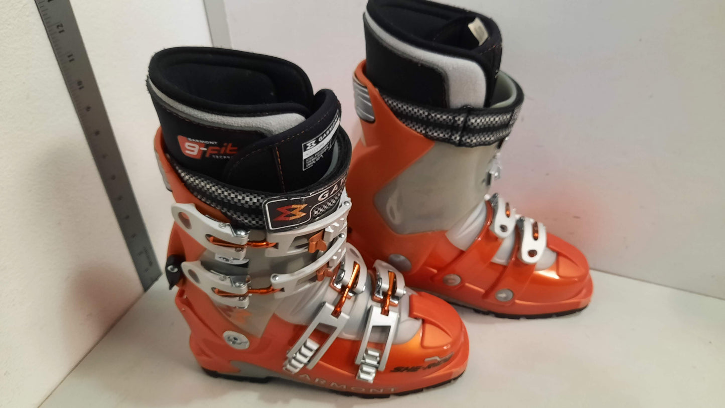 Garmont She-Ride XC AT Ski Boots 23 Orange Used