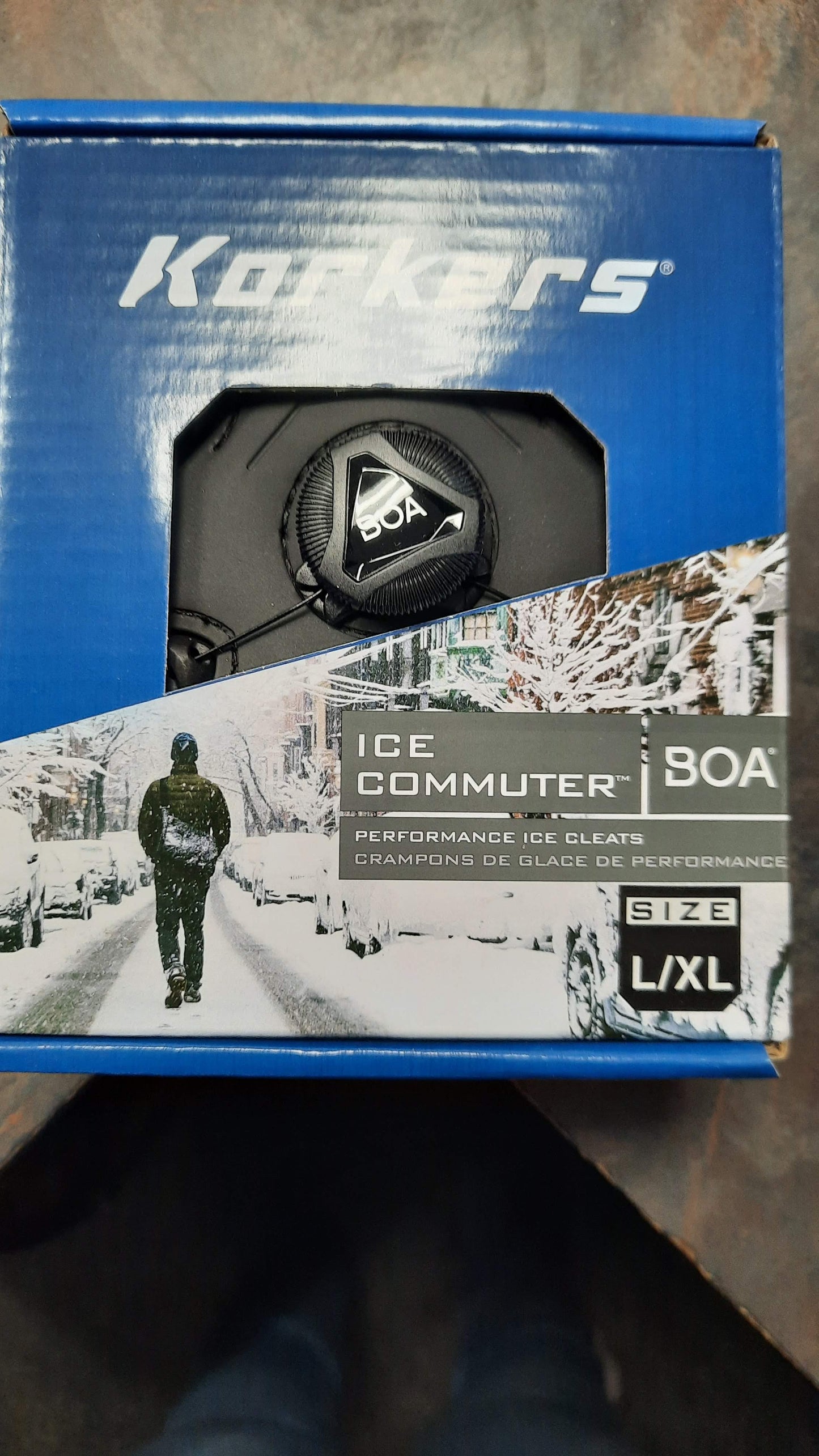 Korkers Ice Commuter Ice Cleats With Boa Size S /M or L/XL New