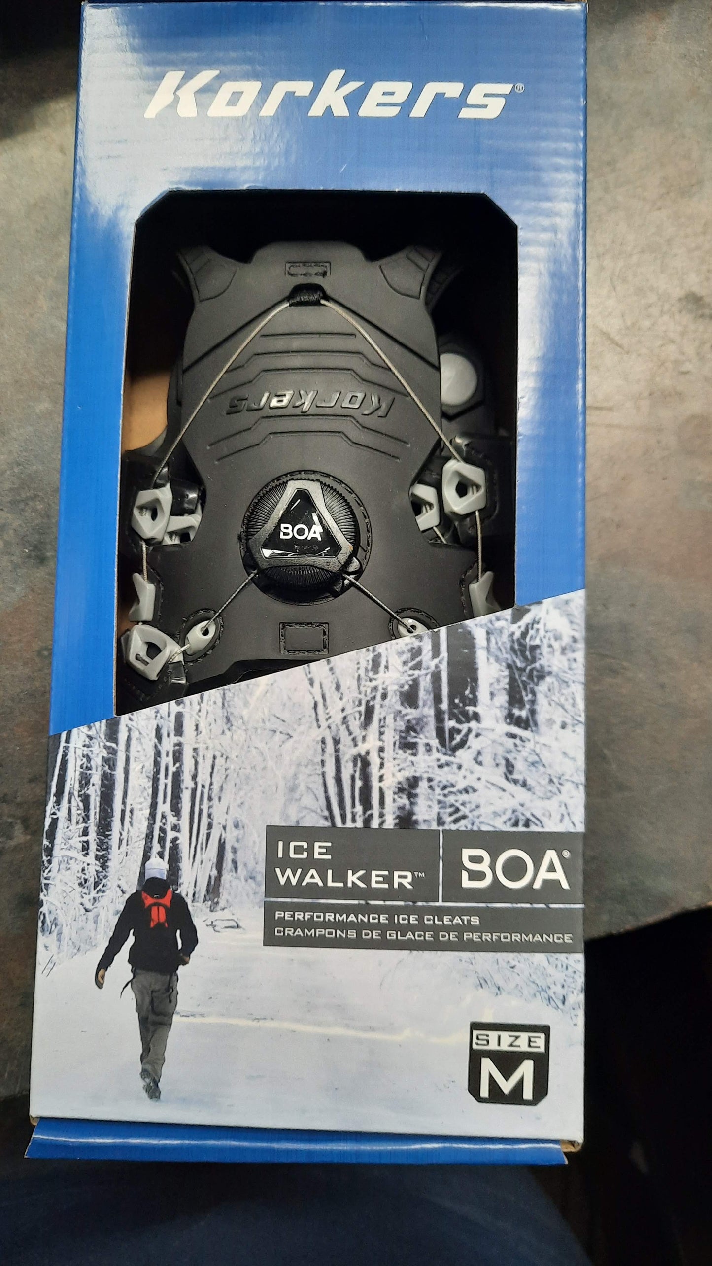 Korkers Ice Walker Ice Cleats With Boa Size S, M & L New