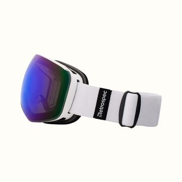 Retrospec G4 Youth Goggles Frame Color Matte Artic, Lens Color Topaz Revo New