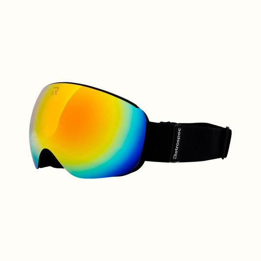 Retrospec G4 Youth Goggles Frame Color Matte Black, Lens Color Prism Revo New