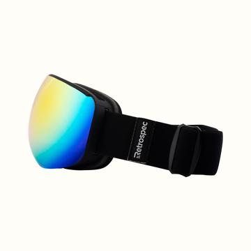 Retrospec G4 Youth Goggles Frame Color Matte Black, Lens Color Prism Revo New