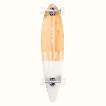 Retrospec Zed Pintail Skateboard, Bn/Gn/Wt, Size: 41" Longboard New