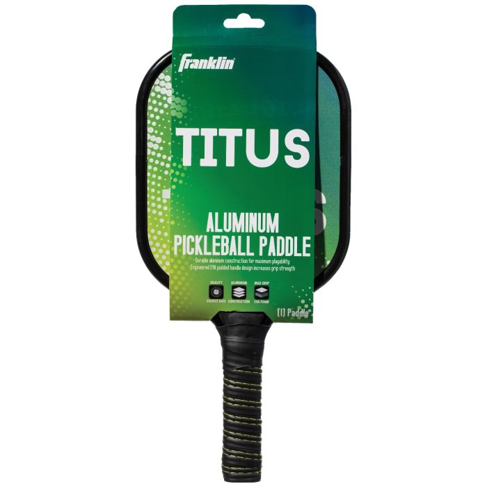 Franklin Titus Aluminum Pickkleball Paddle, 11.7-12oz, Green NEW