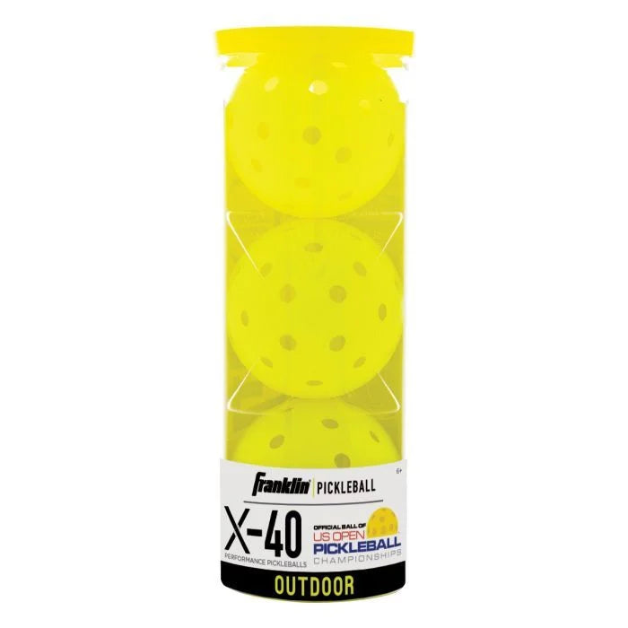 Franklin Pickleball X-40 Outdoor 3 Pack Optic Yellow New