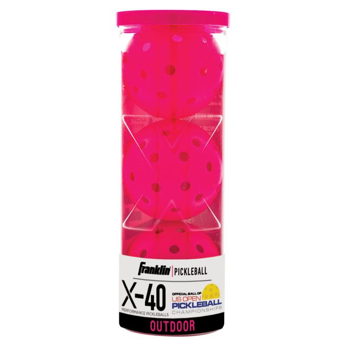 Franklin Pickleball X-40 Outdoor 3 Pack Pink New