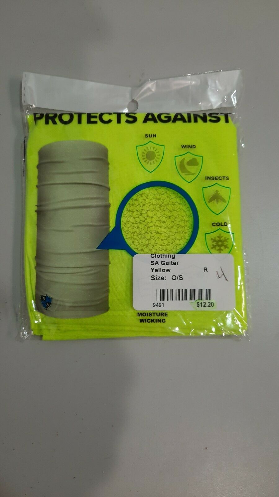 SA Co. Face shield protex against Sun wind  Insect Particles One size fits all New