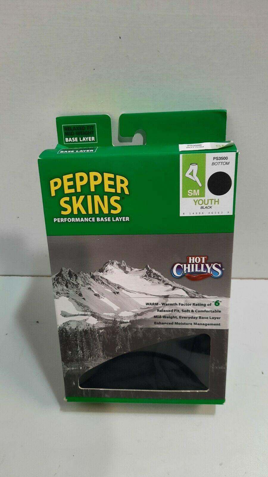 Hot Chillys Pepper Skins Performance Layer Youth Small Shirt Winterwear New