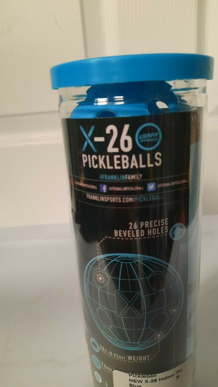 Franklin X - 26 Indoor Pickleball Balls 3 pack New