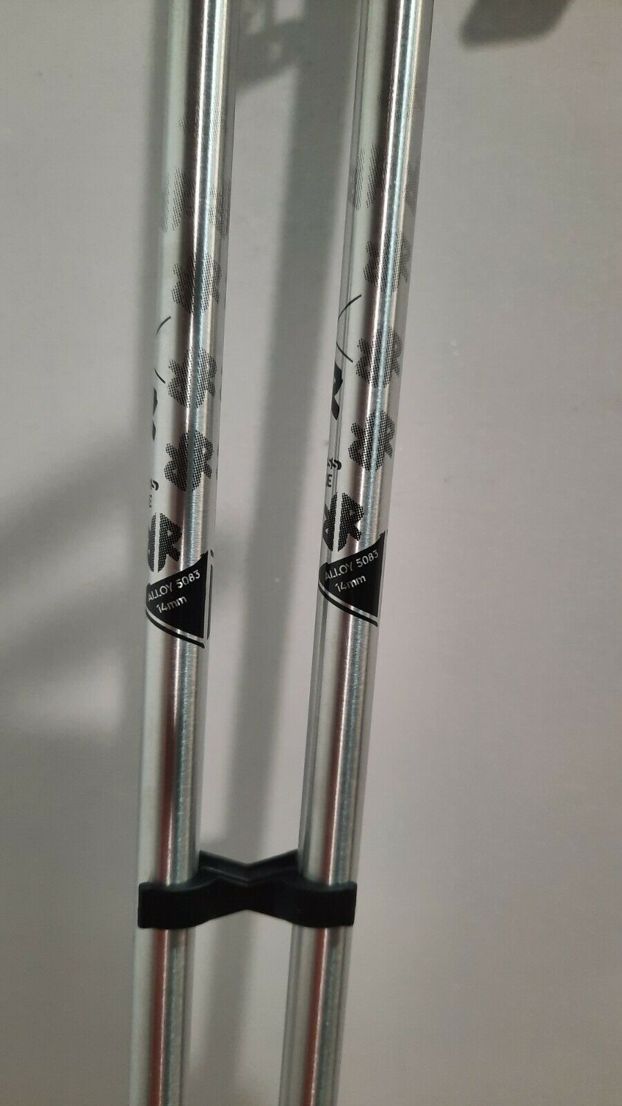 Komperdell Challenger Ski Poles Silver Size 70-115 Cm New