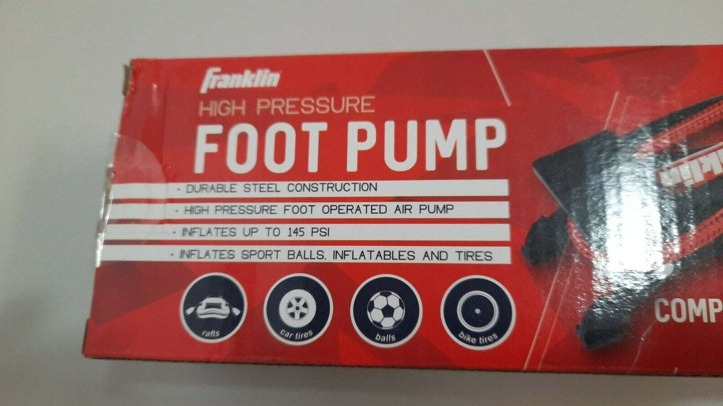 Franklin High Pressure Foot Pump Durable Steel Construction New