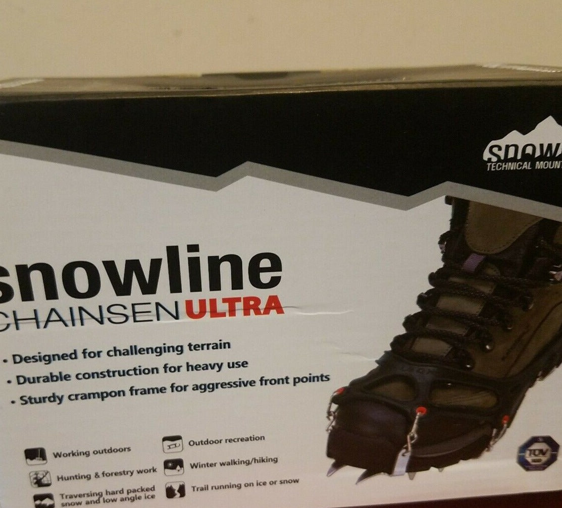 SnowLine Chainsen Ultra Shoe Spikes Ice Cleats Size S-XXL New