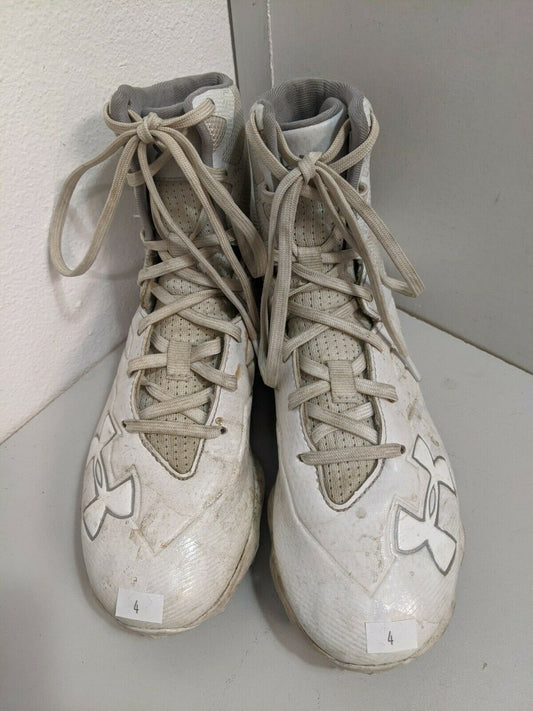 Under Armor Highlight Cleats Size 4 Color White Clearance Used