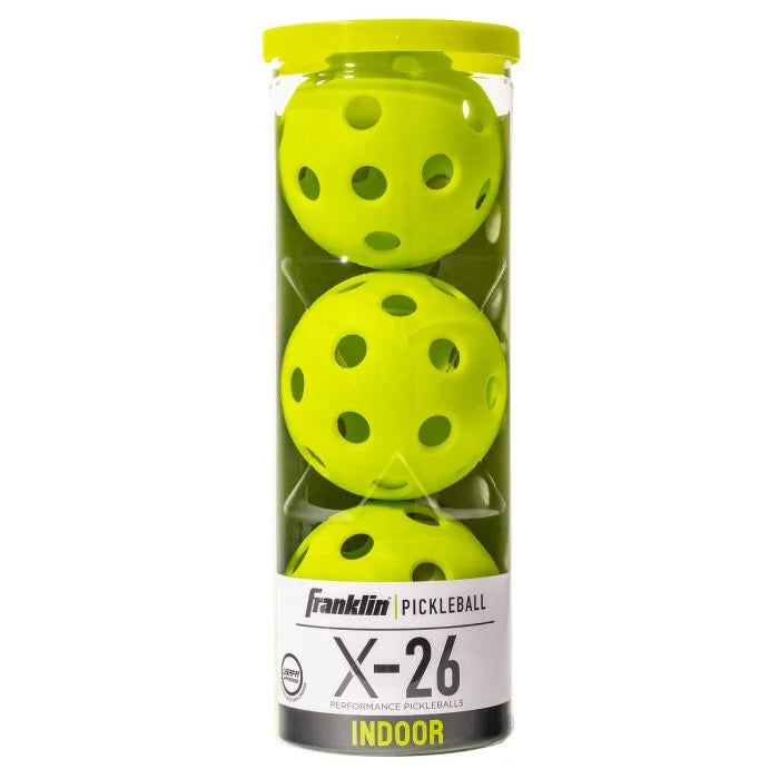 Franklin Pickleball X-26 Indoor 3 Pack Yellow