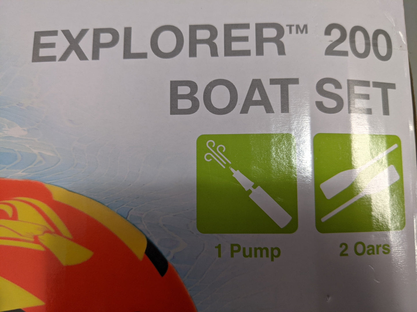 Intex Explorer 200 Boat, New Orange, Size: 2 Person, Intex