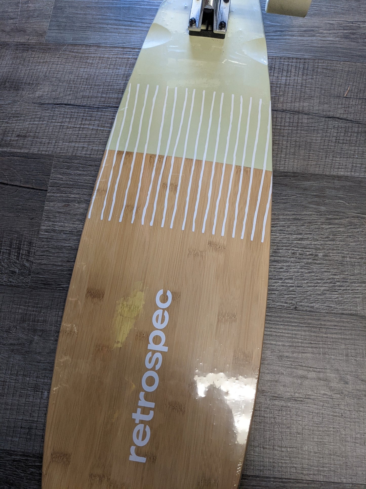 Retrospec Zed Pintail Skateboard, Bn/Gn/Wt, Size: 41" Longboard New