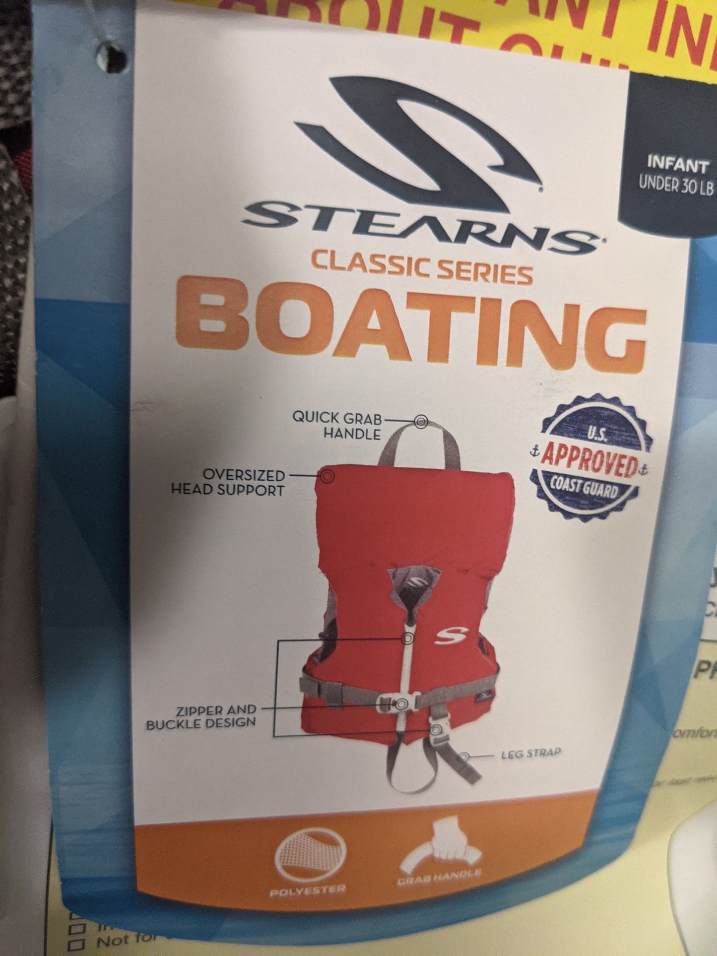 Stearns Infant Life Vest NEW