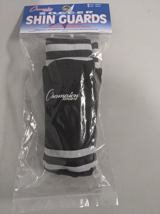 Champion Shin Guards Size Small - Large Soccer Black New