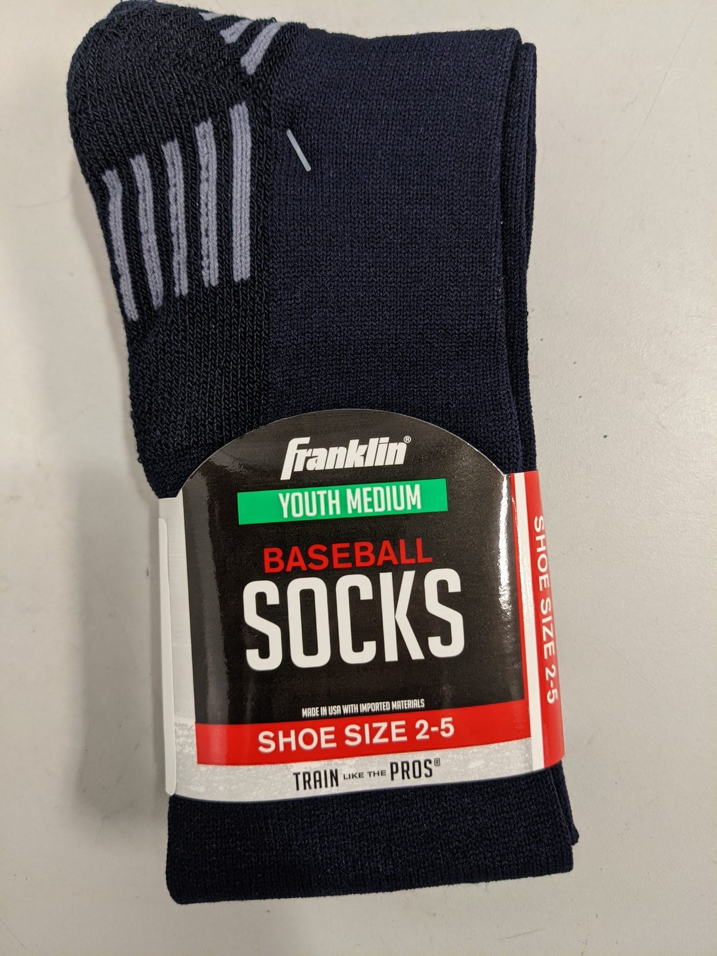 Franklin Baseball Socks New Navy Youth Medium