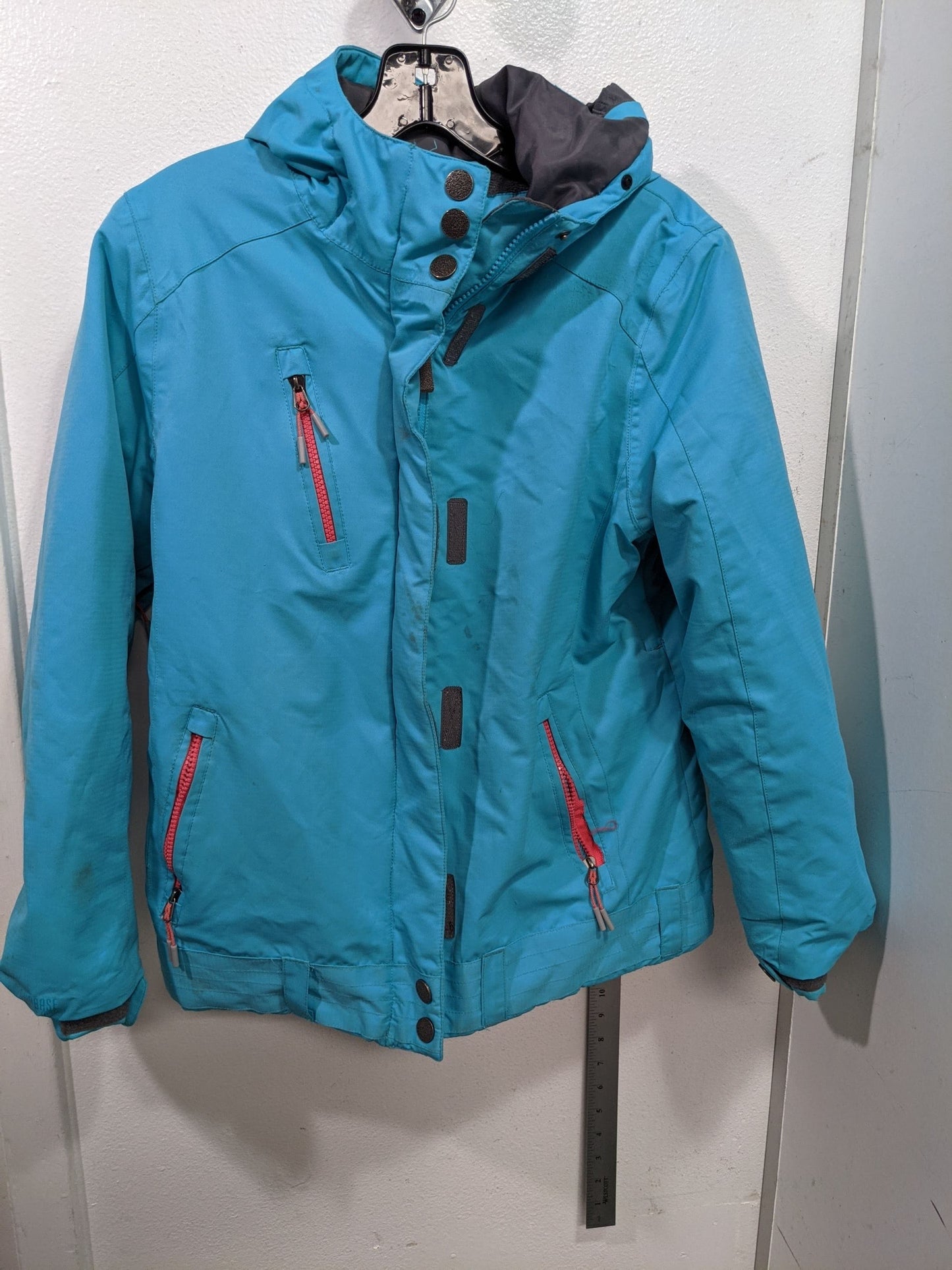 Firefly Hooded Ski Board Jacket Size Youth Large Blue Used Coat