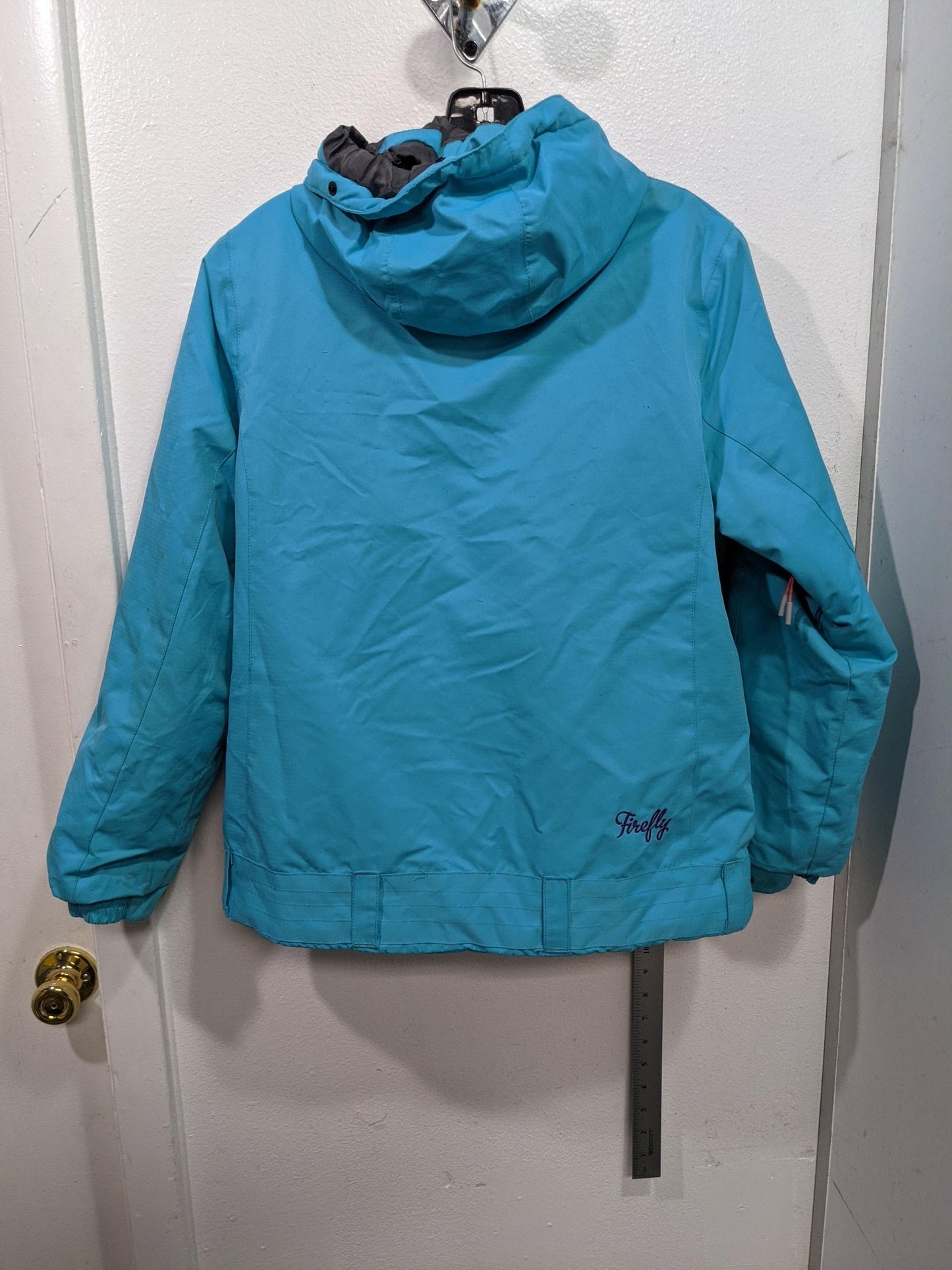 Firefly Hooded Ski Board Jacket Size Youth Large Blue Used Coat