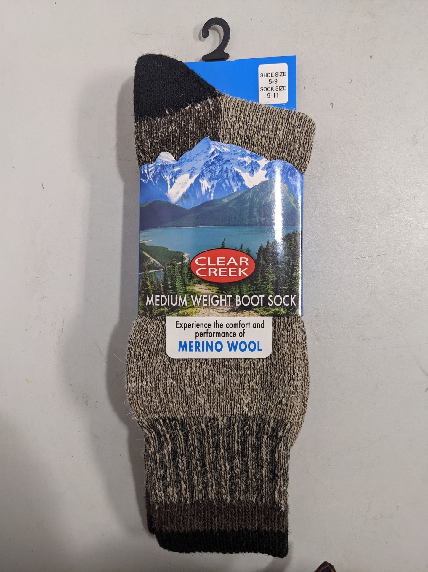 Clear Creek Merino Wool Socks Shoe size 5-9 Assorted Colors NEW