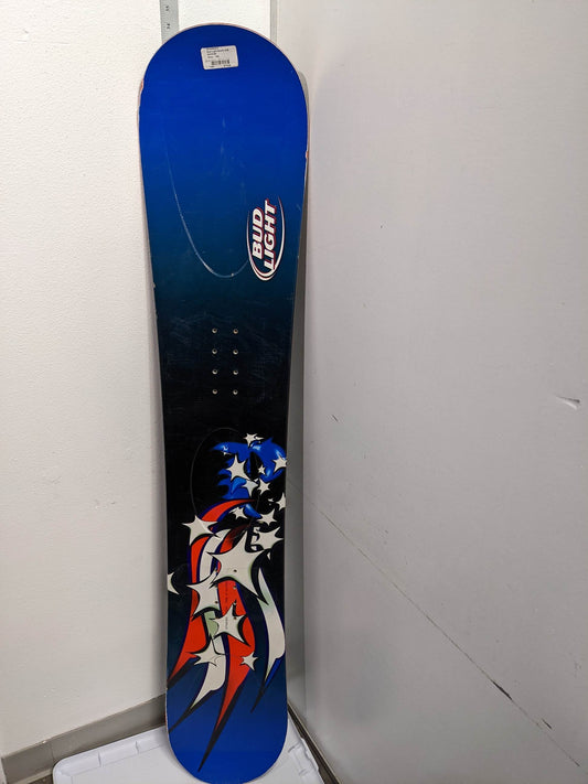 Bud Light Snowboard (Deck Only) Size 158 cm Blue Used