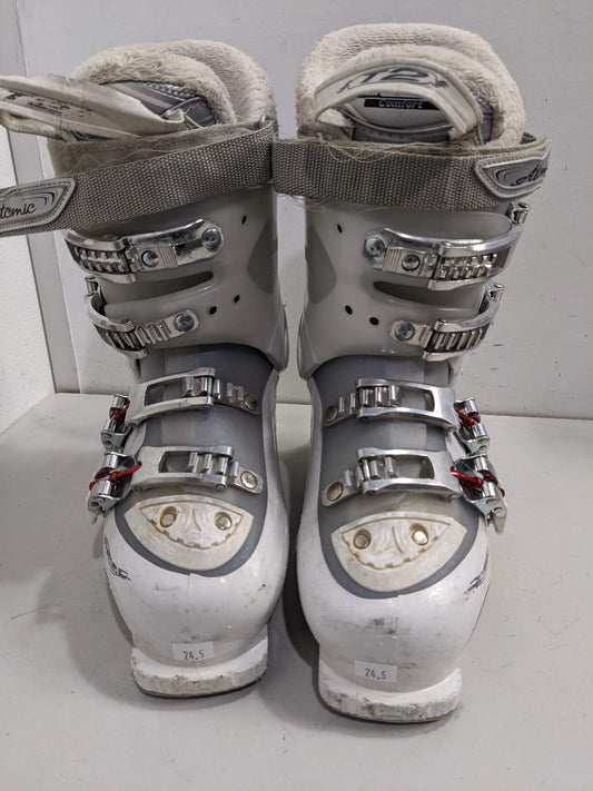 Atomic 70 Women's Ski Boots Size Mondo 24.5 White Used