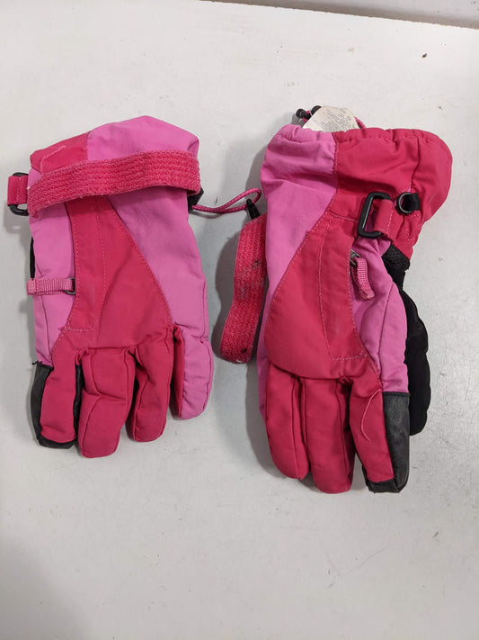 Land's End Youth Girls Winter Gloves Size Youth Small Pink Used