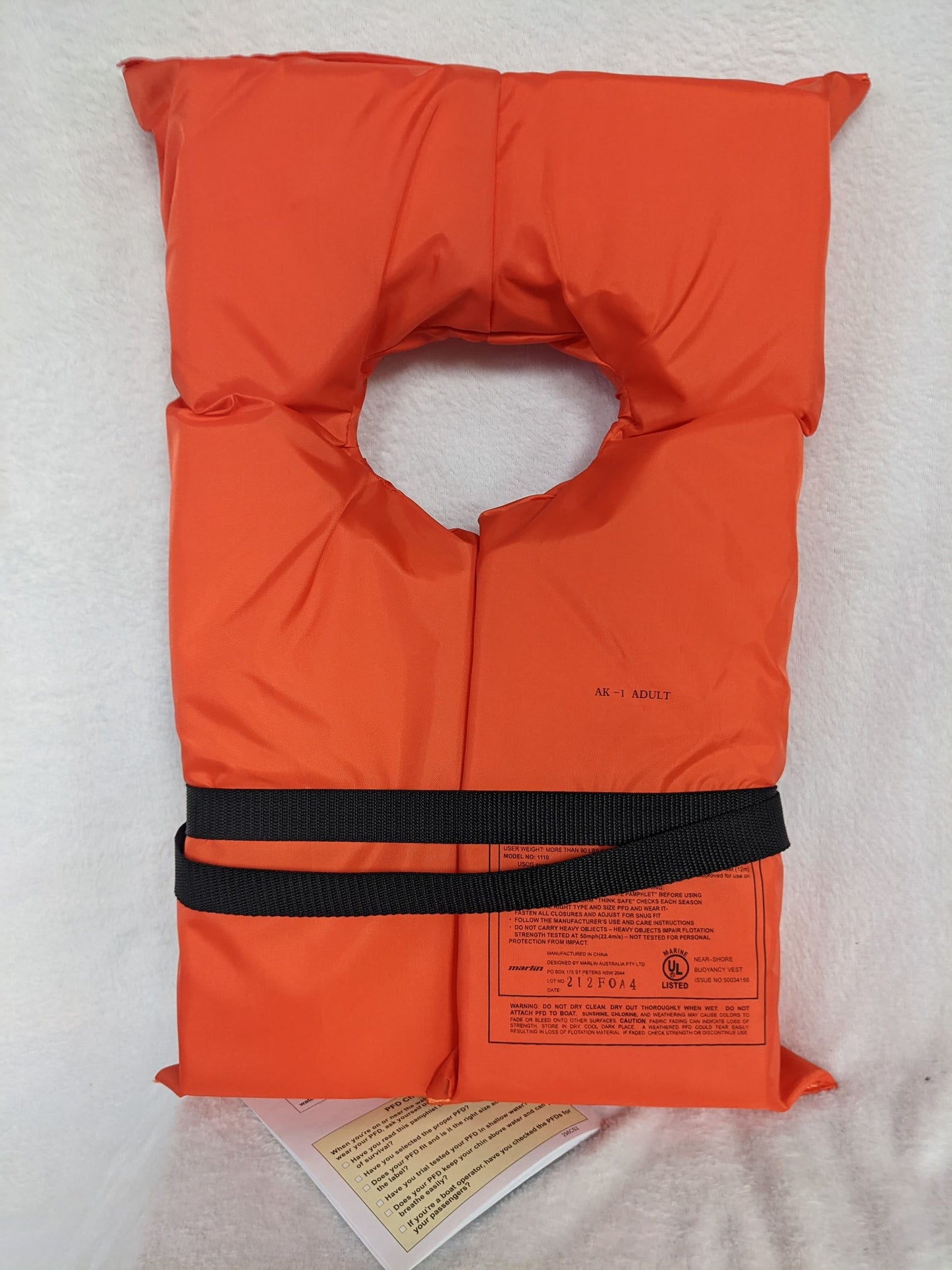 Flowt Neck Life Vest Adult 90 lbs+ NEW