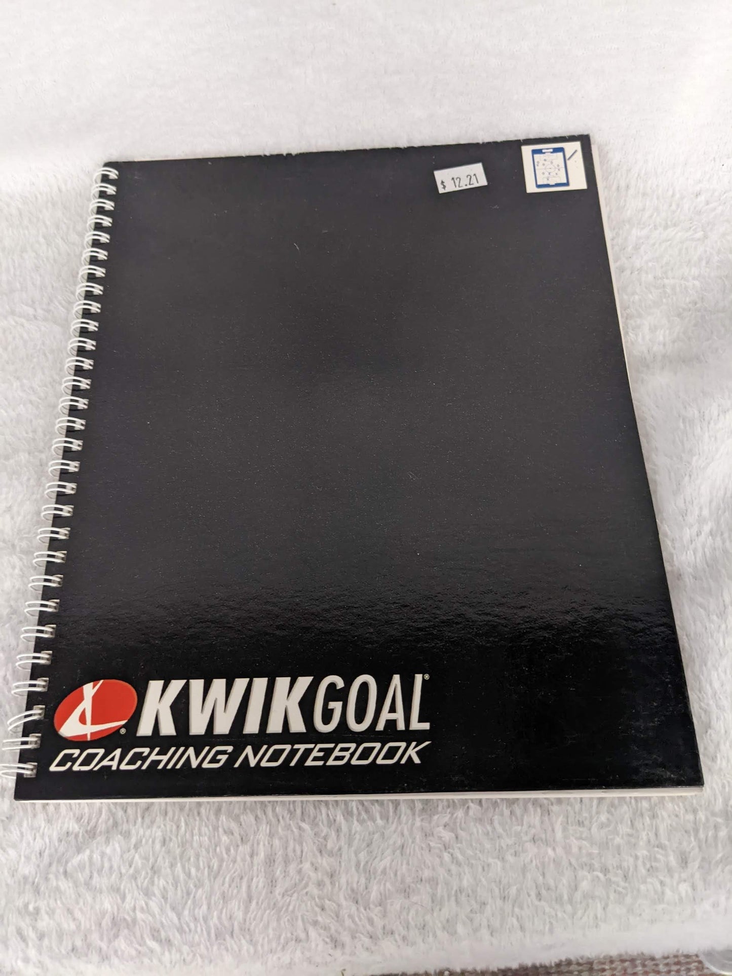 KwikGoal Coaching Notebook Size 11 In x 9 In color Black Condition NEW Soccer