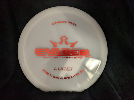 Dynamic Discs Lucid Evader 167-171 g  7/4/0/2.5 New Driver