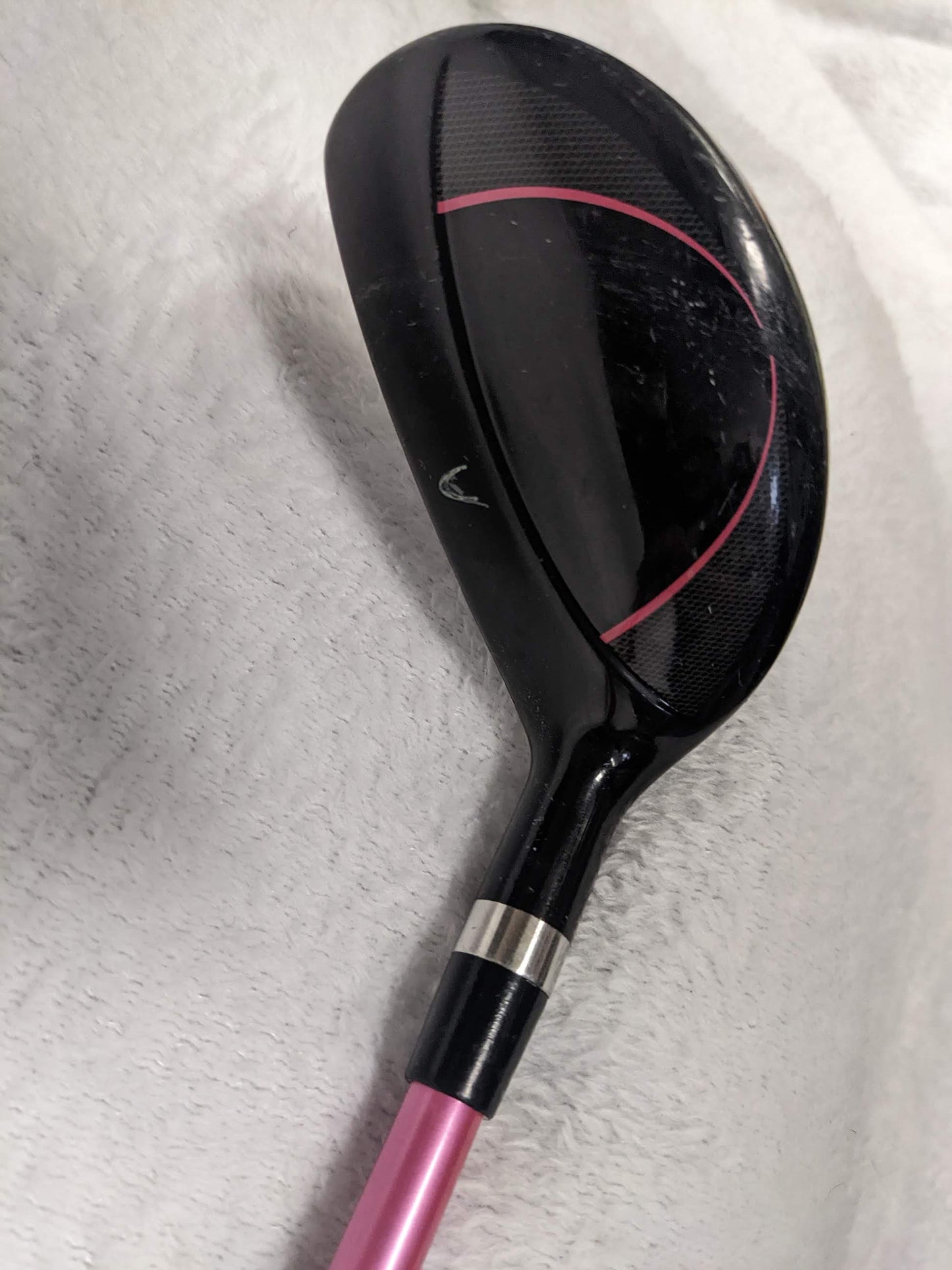 Lady Hagan Women's AWS Hybrid Driver Golf Club RH Size 38 In Color Pink Used