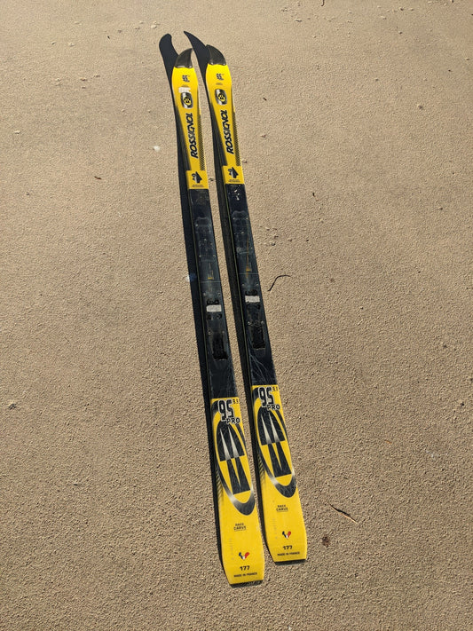 Rossignol 9S Pro 9.9 Race Carve Skis *NO Bindings* Size 177 Cm Color Yellow Used