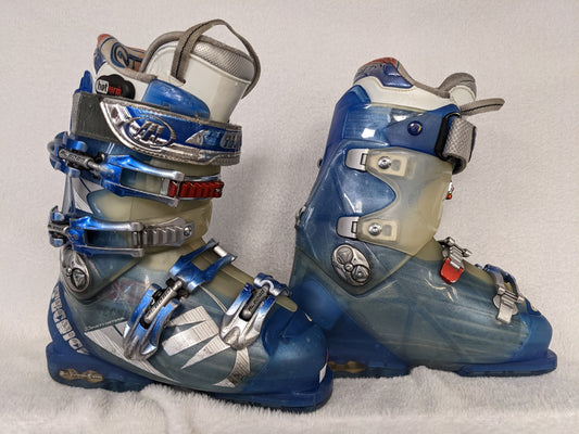 Tecnica Attiva Diablo Flame Women's Ski Boots Size Mondo 23.5 Color Blue Used