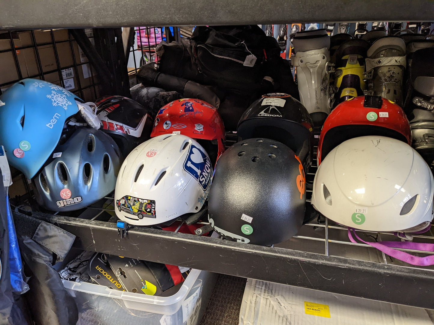 Ski Helmets, Assorted Sizes, Assorted Colors, Used