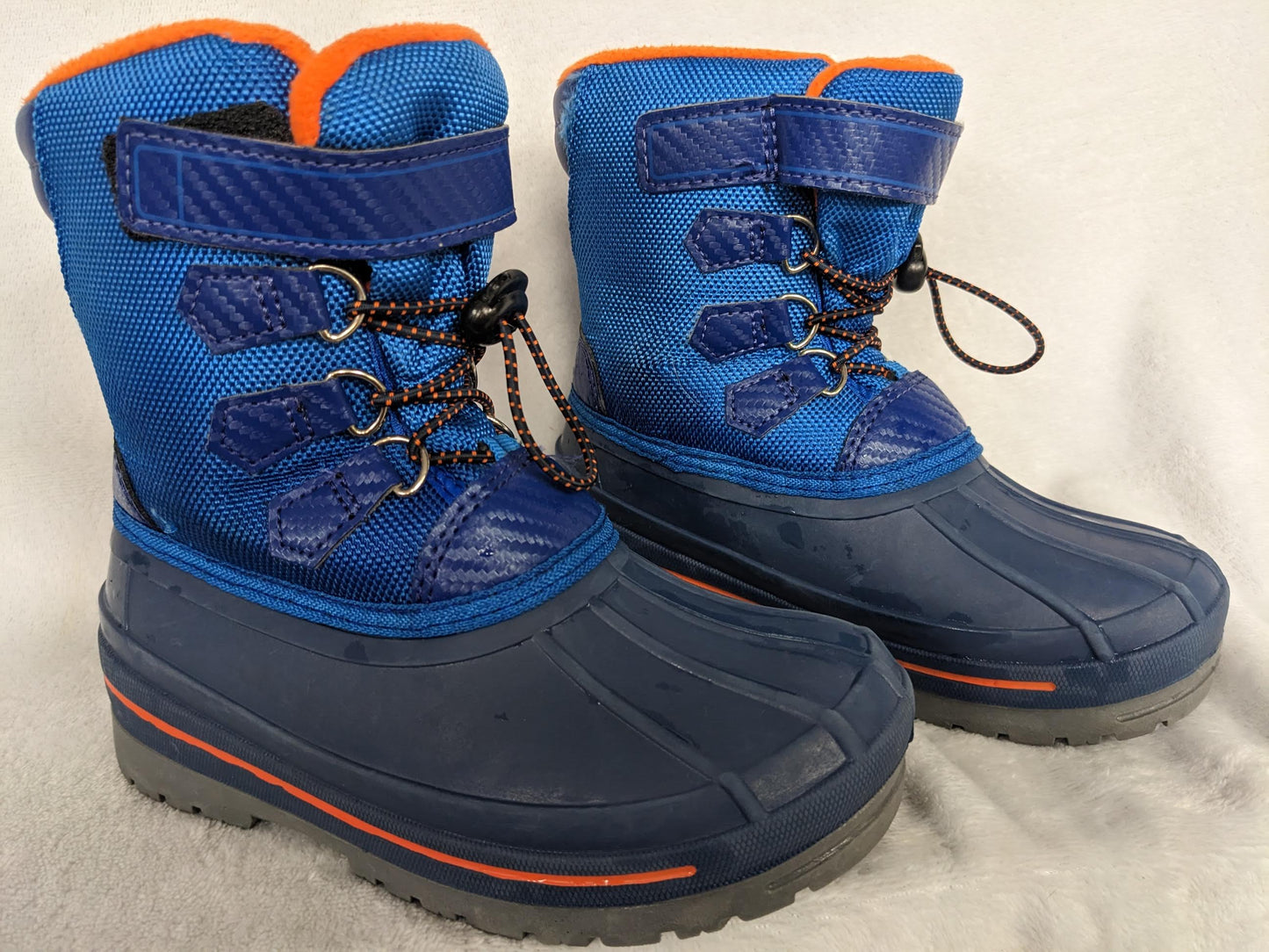 Wonder Nation Youth Waterproof Snow Boots Size K12 Color Blue Condition Used