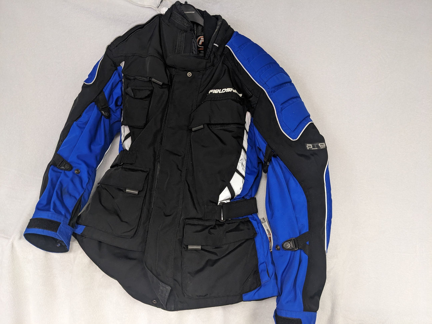 Fieldsheer Touring Insulated Motorcycle Jacket Coat Size Small Color Blue Used