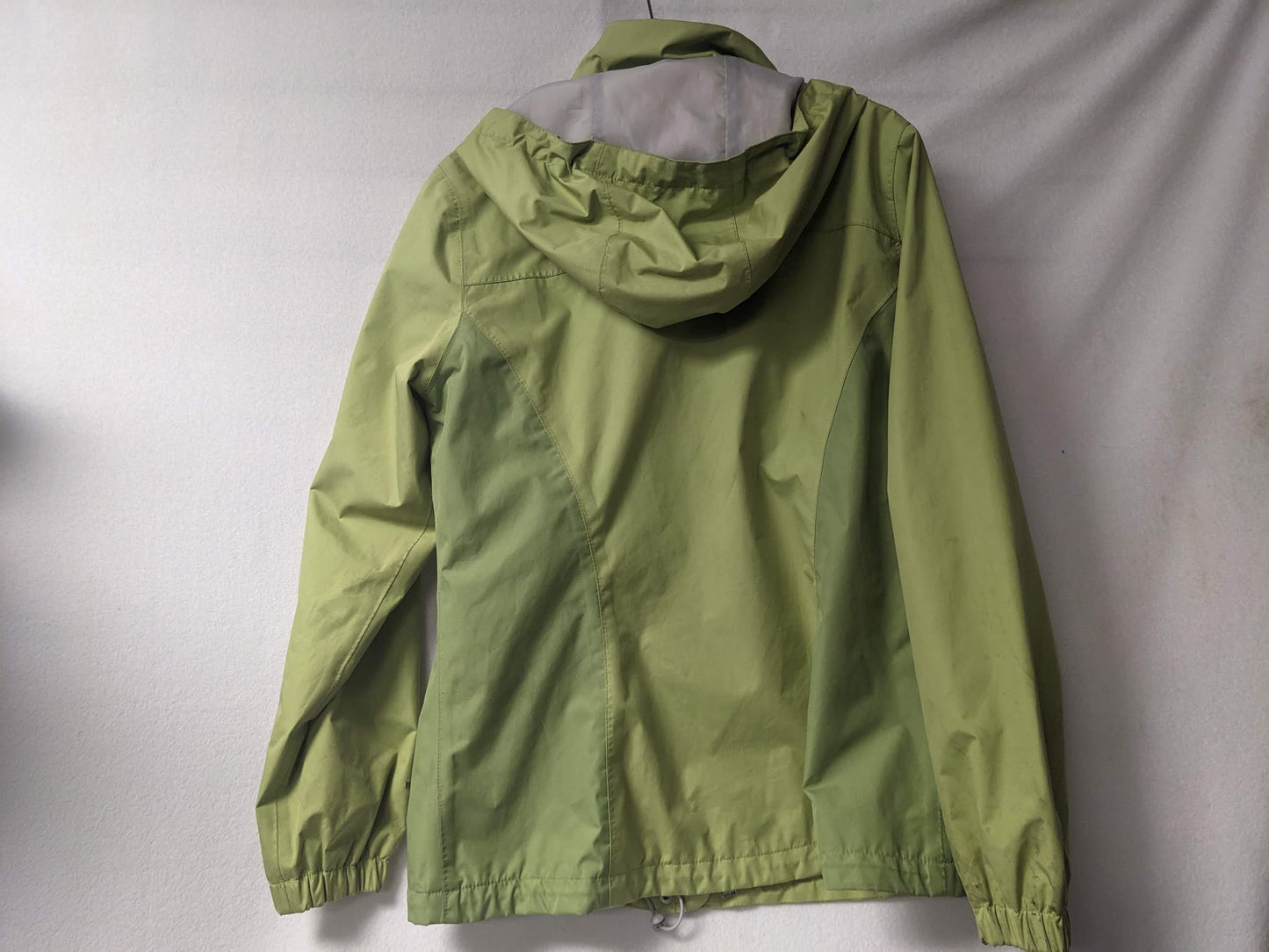 Eddie Bauer Hooded Lined Shell Size Women Large Color Green Condition Used