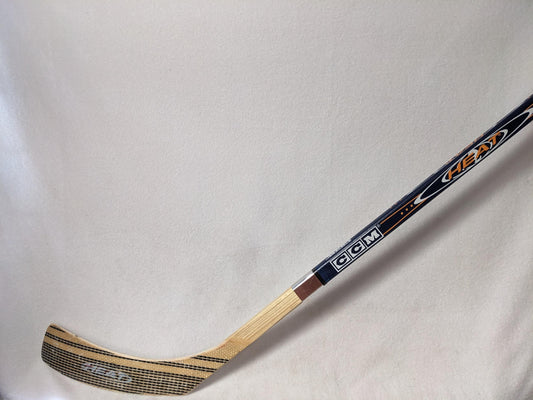 CCM Heat Wooden Hockey Stick 49 In (LH) Blue Used