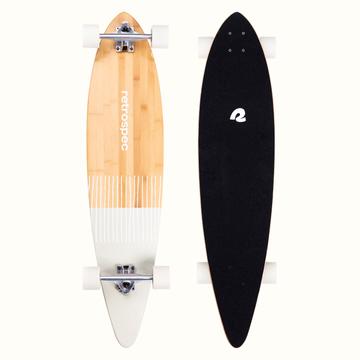 Retrospec Zed Pintail Skateboard, Bn/Gn/Wt, Size: 41" Longboard New