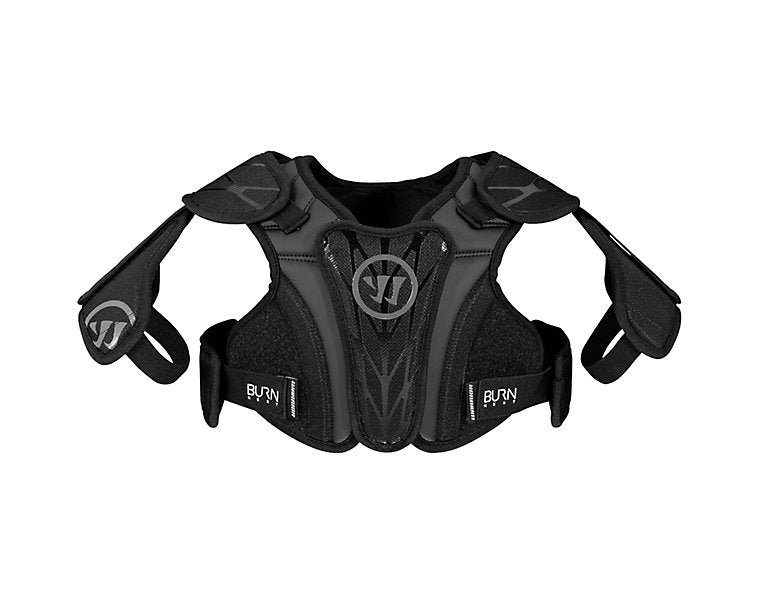 Warrior Lacrosse Shoulder Pads Burn Next Black Youth Size YS,YL New