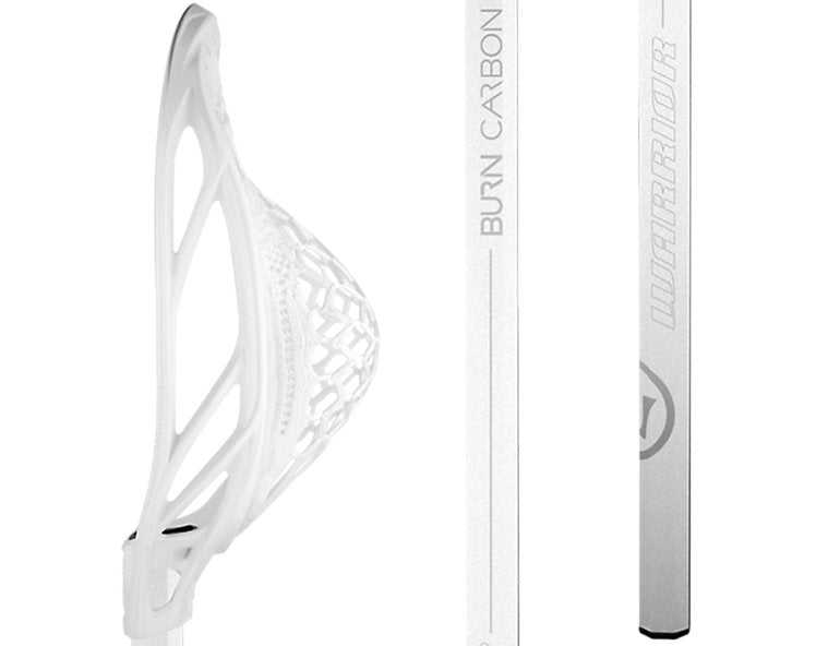 Warrior Lacrosse Stick  Burn Warp Carbon 40 In White New