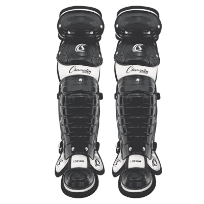 Champion Sports Double Knee Baseball Leg Guard w/Wings Adult Black New